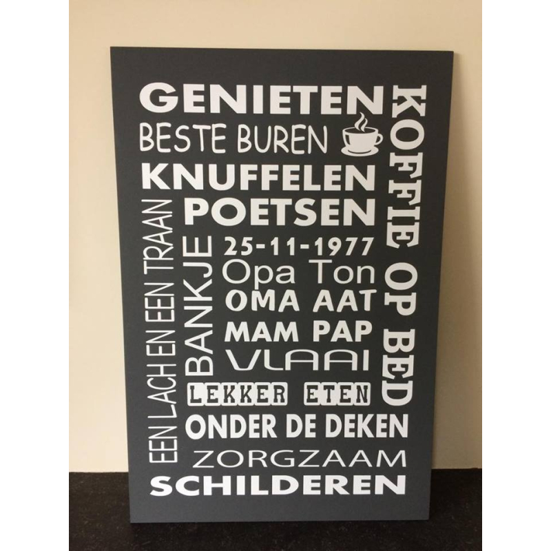 persoonlijk tekstbord 3