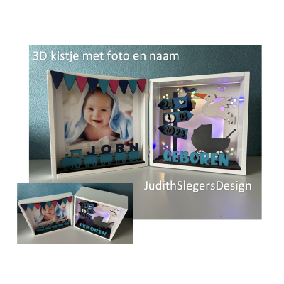 3D kistje geboorte 3D kistje geboorte