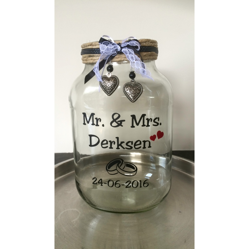 Glaspot Luxe   EIGEN TEKST/AFBEELDING