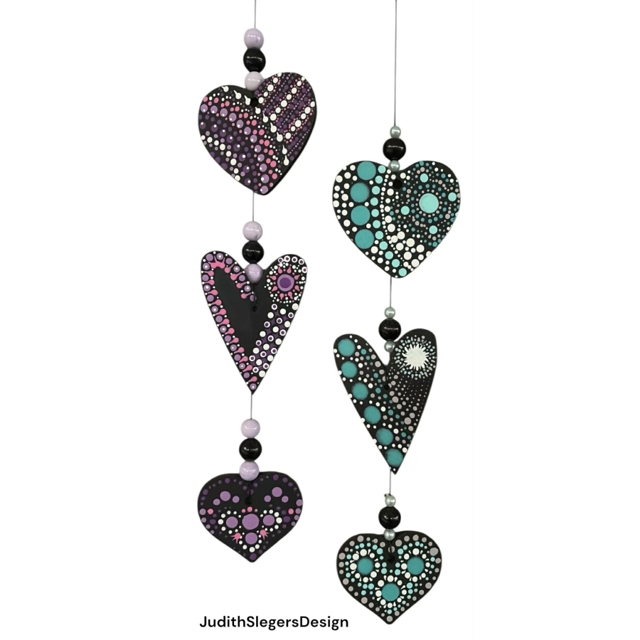 Stippen / Dotten van hartjes