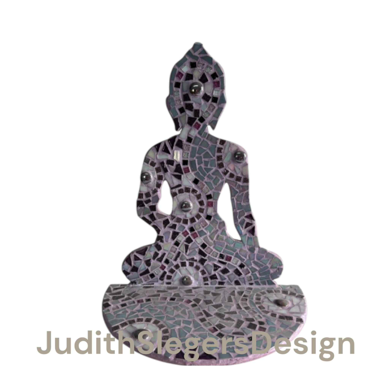 Grote staande Boedha mozaiek