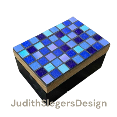 Mozaïek kistje 19x13 cm