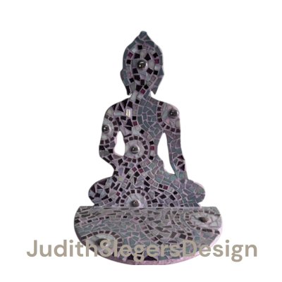 Grote staande Boedha mozaiek