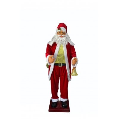 Levensgrote Kerstman danst en zingt (1.80 M) Levensgrote Kerstman danst en zingt (1.80 M)