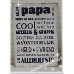 Tekstbord Papa cool