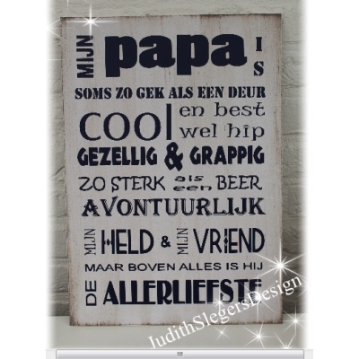 Tekstbord Papa cool Tekstbord Papa cool