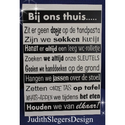 Tekstbord Sokken Tekstbord Sokken