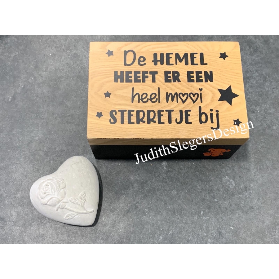 luxe herdenkingskistje HEMEL