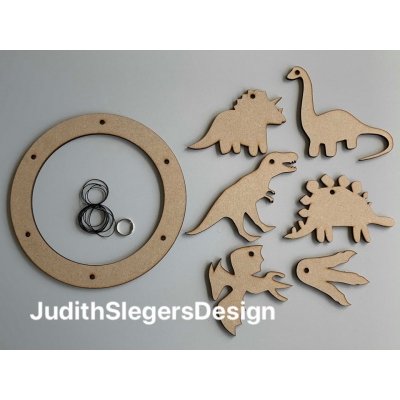 mdf mobiel set dino