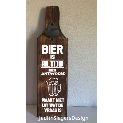 vaderdag bierfles plank