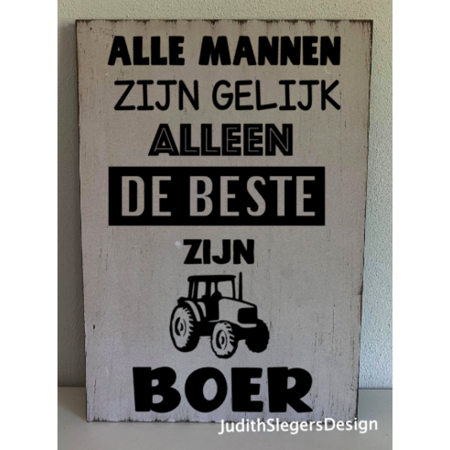 Tekstbord BOER