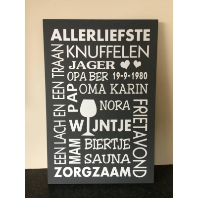 persoonlijk tekstbord 4 persoonlijk tekstbord 4