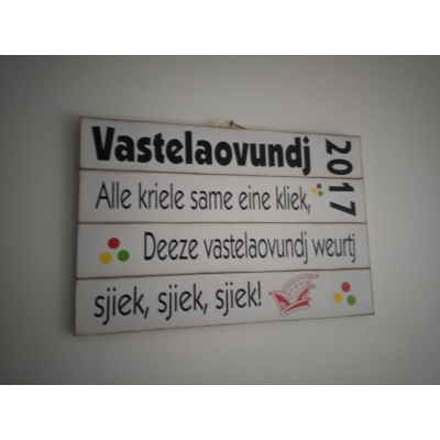 carnaval tekstbord XL met losse planken