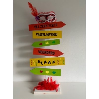 carnaval wegwijsbordjes model XL