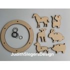 mdf mobiel set dieren
